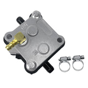 QFISH fuel pump front view showing compact design for easy replacement