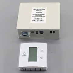 QHHR thermostat installed on RV wall demonstrating neat finished look