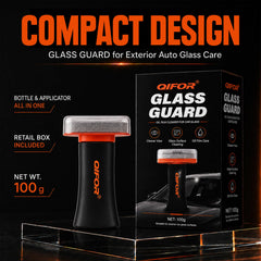 QIFOR applied on windshield lifting oil film for safer visibility