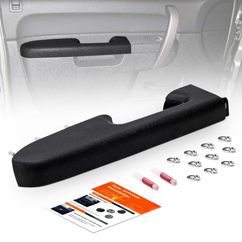 Qifusucc front left driver armrest front view showing OEM look and restored appearance