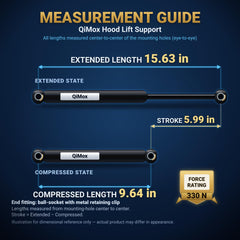 QiMox piston rod close-up showing chrome finish and corrosion resistance benefit