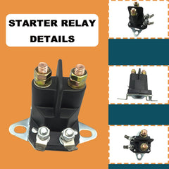 QINLANAP starter solenoid relay top view displaying terminals for easy replacement