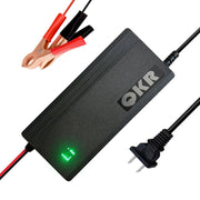 QKR front view charger showing metal case and ports for reliable charging