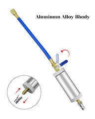 Qnbes 2oz syringe capacity detail showing refill window for fast, precise dosing