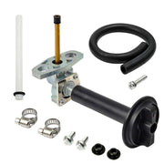 Qnbes fuel valve front assembly showing mating ports and secure fit benefit
