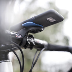 Quad Lock mounted on a road bike showing clear sightline and convenience