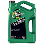 Quaker State front label showing specification and 5 quart size benefit