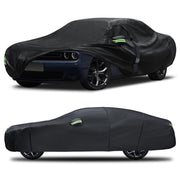 Qualencey front view on Dodge Challenger showing snug protective fit