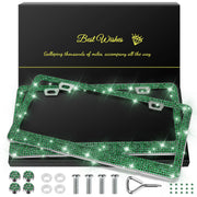 QUANQIUFEI front view dark green frame showing polished finish and shine benefit