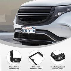 QUANQIUFEI installed on car rear demonstrating decorative upgrade and secure fit