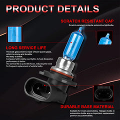 QUAYUB bulbs installed in a Silverado headlight demonstrating simple fitment benefit