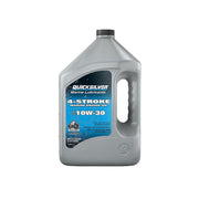 Quicksilver front label on one-gallon jug showing product identity and specs; fast identification benefit