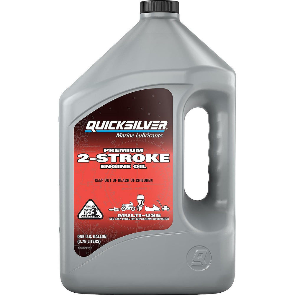 Quicksilver front label on 1 gallon bottle showing product identity and benefit