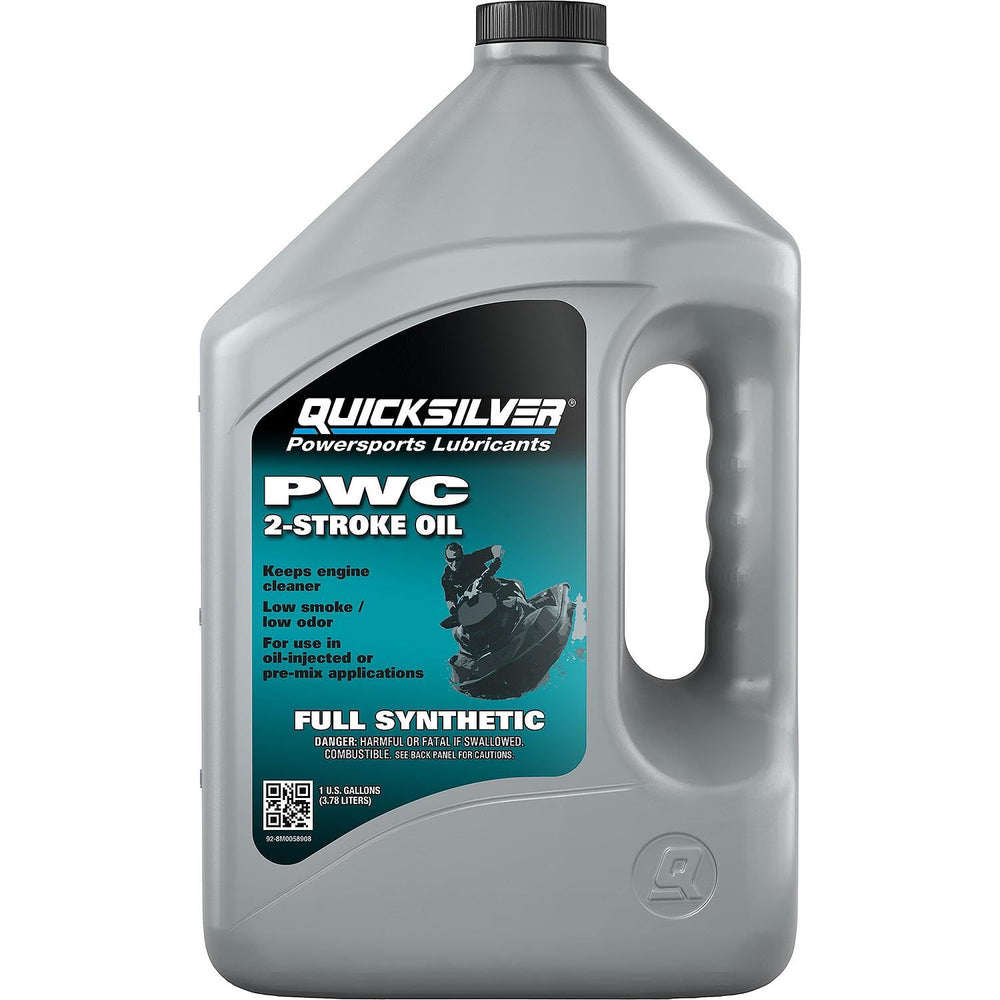 Quicksilver gallon front label showing brand and product benefits