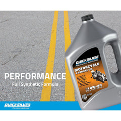 Quicksilver pouring into a scooter engine showing easy application and protection