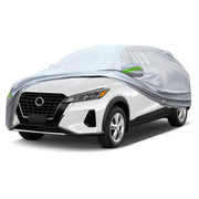QUYDDC full cover front view showing full SUV protection and neat fit