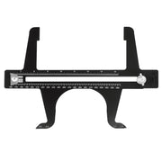 QWORK brake gauge front view showing durable steel body and clear scales for precise measurement