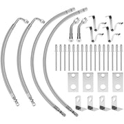 QWORK front packaging showing full dually valve stem extenders kit and contents benefit