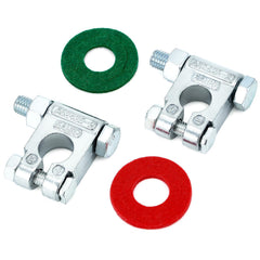 QWORK positive terminal close-up showing 19mm taper for quick correct installs