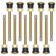 QWORK TR572 front view of valve stems showing brass bodies and gaskets for reliable fit