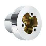 QYMOPAY front adapter view showing bolt pattern and secure fit benefit