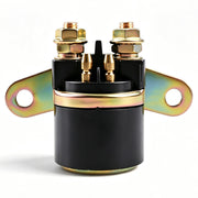 QYMOTO starter solenoid front view showing robust shape and benefit of easy fit