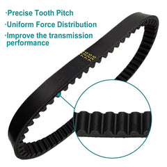 QYMOTO three belts stacked to show quantity and convenient spare benefit