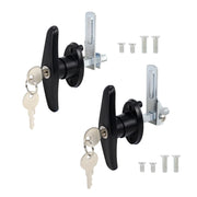 QZATTCAEN front view of left and right T-handle locks showing ready-to-install kit convenience