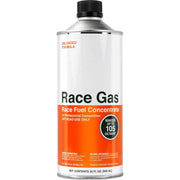 RaceGas front label showing product name and octane benefit