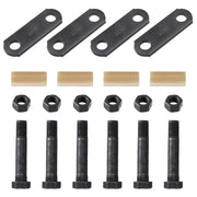 Racewill trailer shackle kit front packaging showing complete repair set and benefits