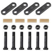 Racewill front packaging showing complete shackle kit and durable finish benefits