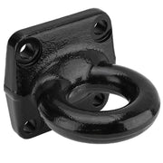 Racewill lunette ring front view showing sturdy forged steel and secure coupling benefit