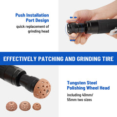Racewill tungsten steel grinding heads detail showing durable cutting surface benefit