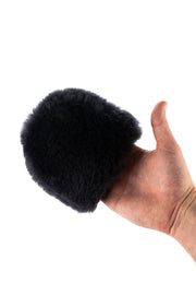 The Rag Company front view of mitt showing shape and fit, easy wheel access