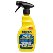 Rain‑X spray bottle front view showing branding and application benefit