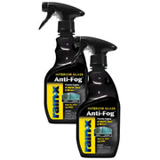 Rain-X front packaging spray can showing product and benefit of fog prevention