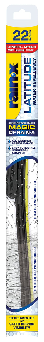 Rain‑X blade front packaging showing brand and model for quick identification and benefit