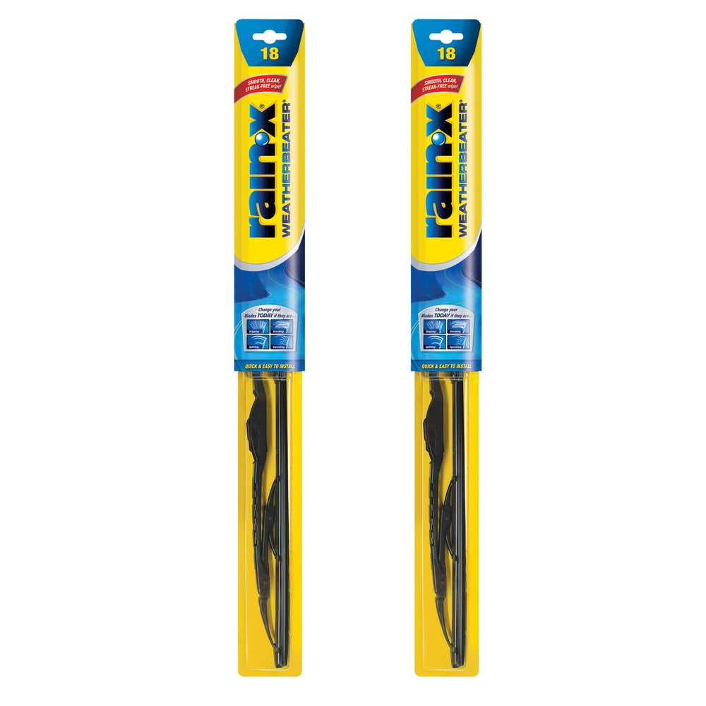 Rain‑X WeatherBeater front packaging showing included pair and size for easy selection