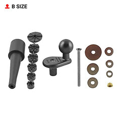RAM MOUNTS close-up of B-size rubber ball showing adjustability benefit