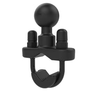 RAM MOUNTS front view of U-bolt mount showing secure clamp and ball benefit