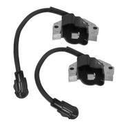 RANSOTO ignition coil front view showing mounting points and terminals for easy replacement