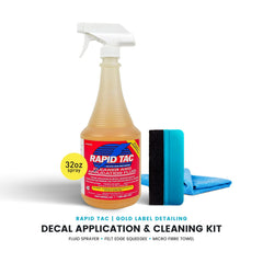 Rapid Tac felt-edge squeegee close-up protecting vinyl edges during smoothing
