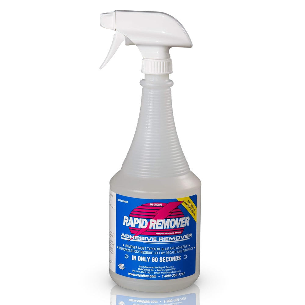 Rapid Tac bottle front label showing product name and 32 oz volume benefit
