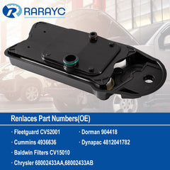 RARAYC filter media close-up showing reinforced, oil-resistant texture