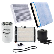 RARAYC front view of complete filter kit showing all components and quick replacement benefit