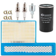 RARAYC front view of oil change kit showing all included parts for quick identification and convenience