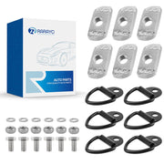 RARAYC front packaging view showing the 6-set tie-down kit for clear identification and quick purchase