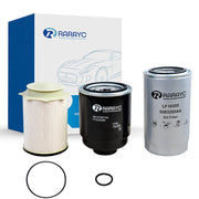 RARAYC kit front packaging showing included filters and gloves for easy identification and protection