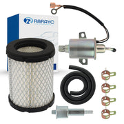 RARAYC pump and filter front view showing complete replacement kit and improved reliability