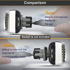 RAVSOFT housing and lens close-up illustrating waterproof seal and durable construction